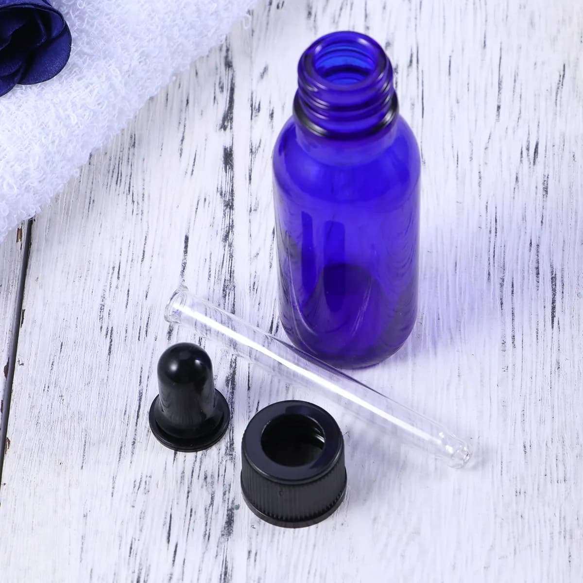 10Pcs 20Ml Refillable Glass Essential Oil Bottles with Droppers for Aromatherapy Perfume DIY Blends Homemade Gifts Medicine