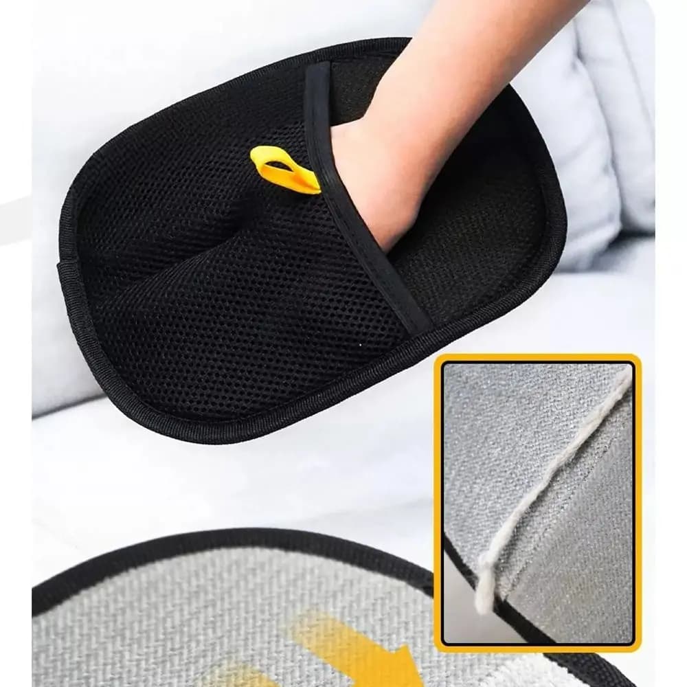 Two-way Pet Static Hair Removal Gloves Reusable Mesh Cloth Static Dust Brush Multifunctional Washable Pet Grooming Gloves Home