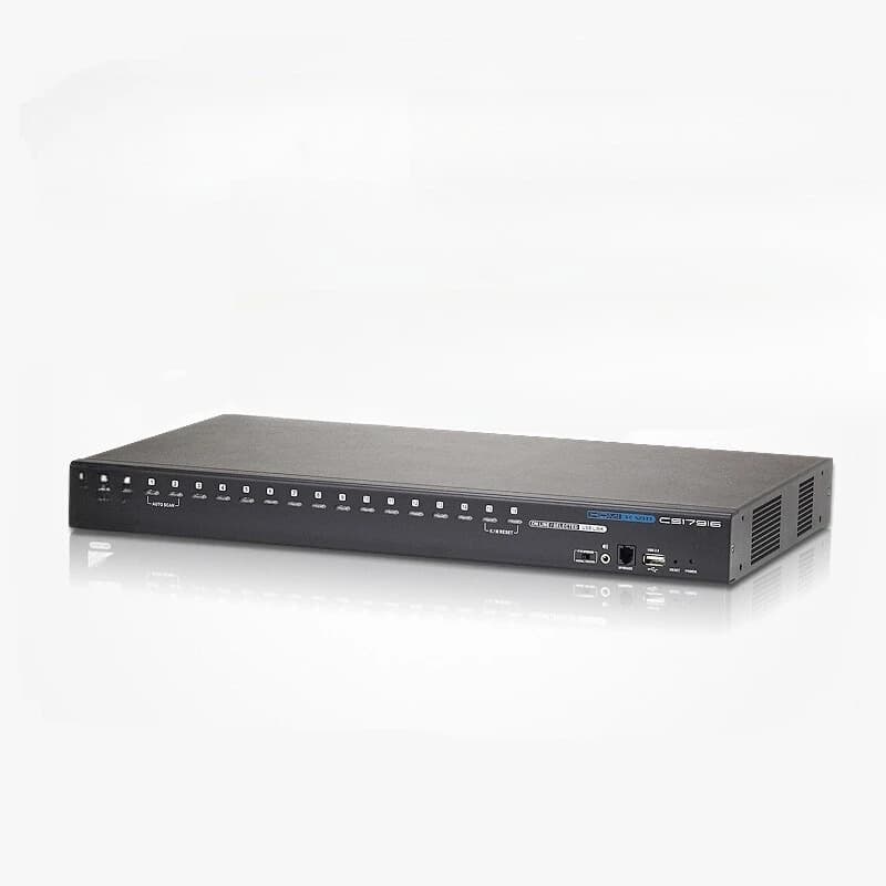CS17916 16 in 1 out HDMI + USB multi-computer switcher with audio cable