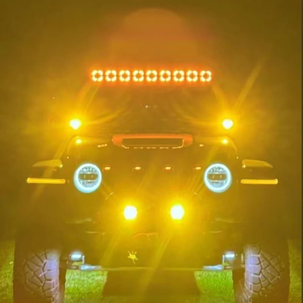 SXMA LED6514 Luci da lavoro a LED Luce di ricerca Faro ausiliario da 3,9 "per auto fuoristrada camion 4x4 SUV ATV 60w Stile freccia 1 paio