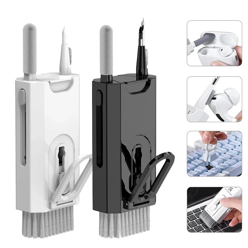 8 In 1 Cleaning Computer Keyboard Cleaner For AirPods Camera Phone Cleaning Tool Keycap Puller Set Earphone Cleaning Pen Brush