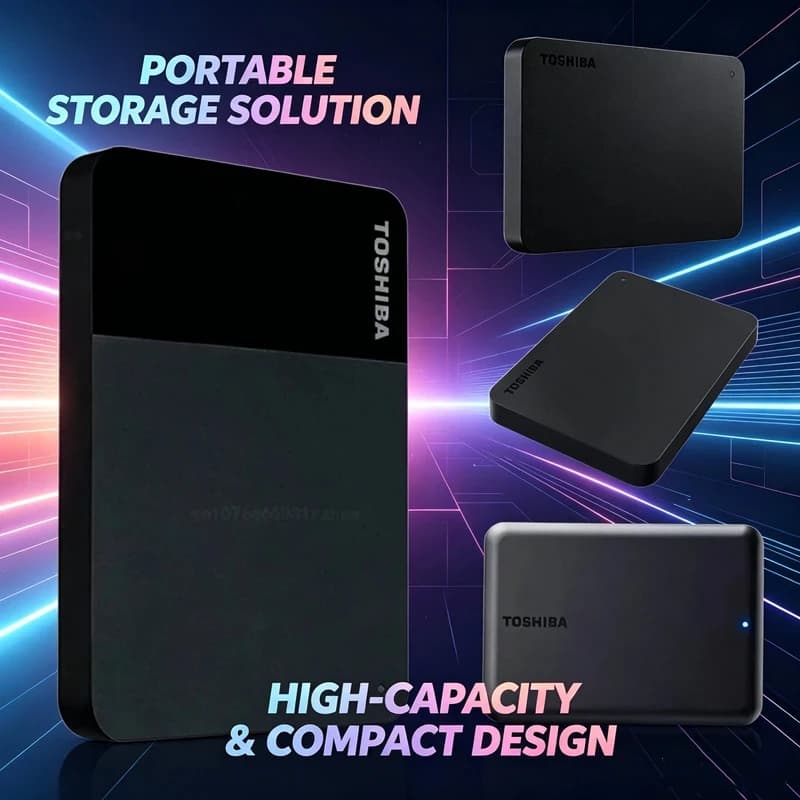 For Toshiba External HDD TO-J/A3/A5 Models – Optional USB 3.2 High-Speed Interface, Delivering Blazing Fast Data Transfer