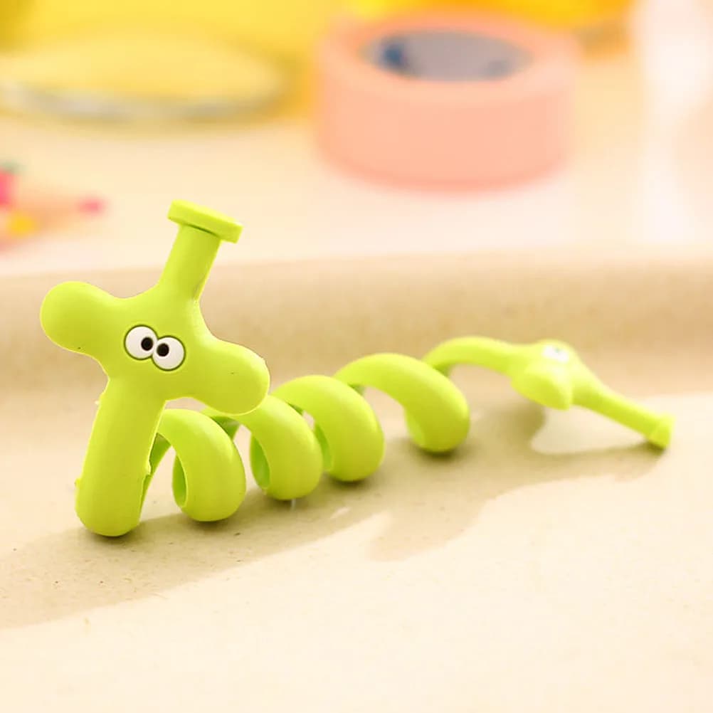 5 Pcs Animal Shaped Cable ganizer Silicone Cute Cord Management Earphone Headset Ties Cellphone Computer Lightweight