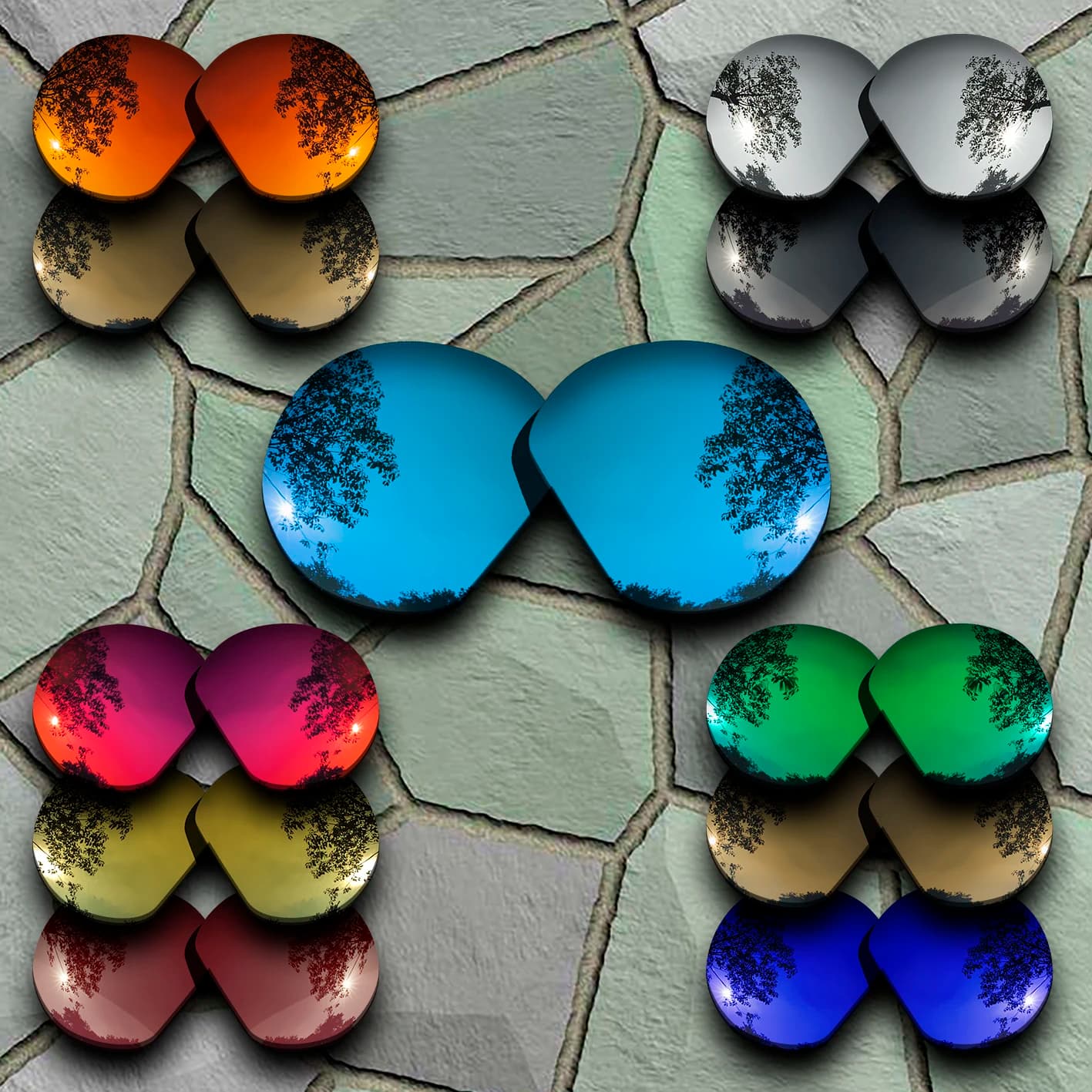 Sunglasses Polarized Replacement Lenses for Oakley Clifden - Varieties