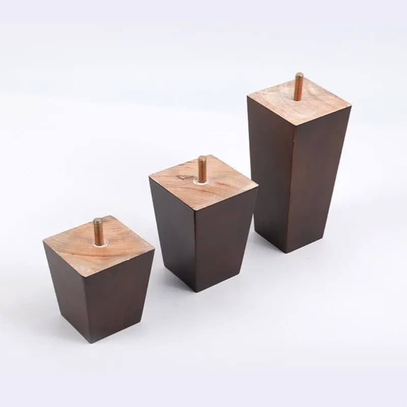 4 pezzi piedini per mobili in legno massello divani armadi gambe letto quadrato tavolo sedia piedi di ricambio accessori per mobili per la casa