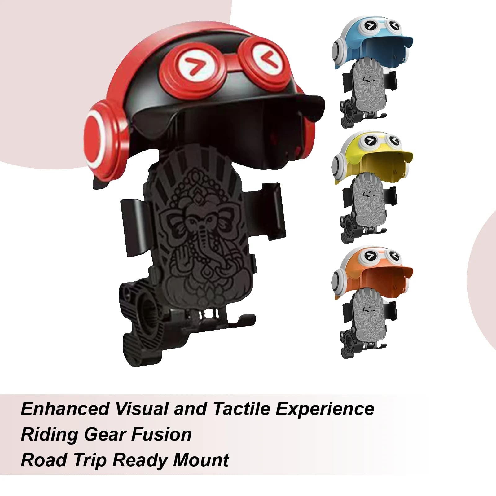 Bike phone support with mobile phone support for bicycle helmet Electronic consumer accessories for navigation with GPS display