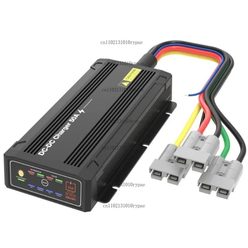 12‑24V DC/DC 50A Bidirectional Battery Charger with Solar MPPT for RVs, Motorhomes and Off‑Road Vehicles