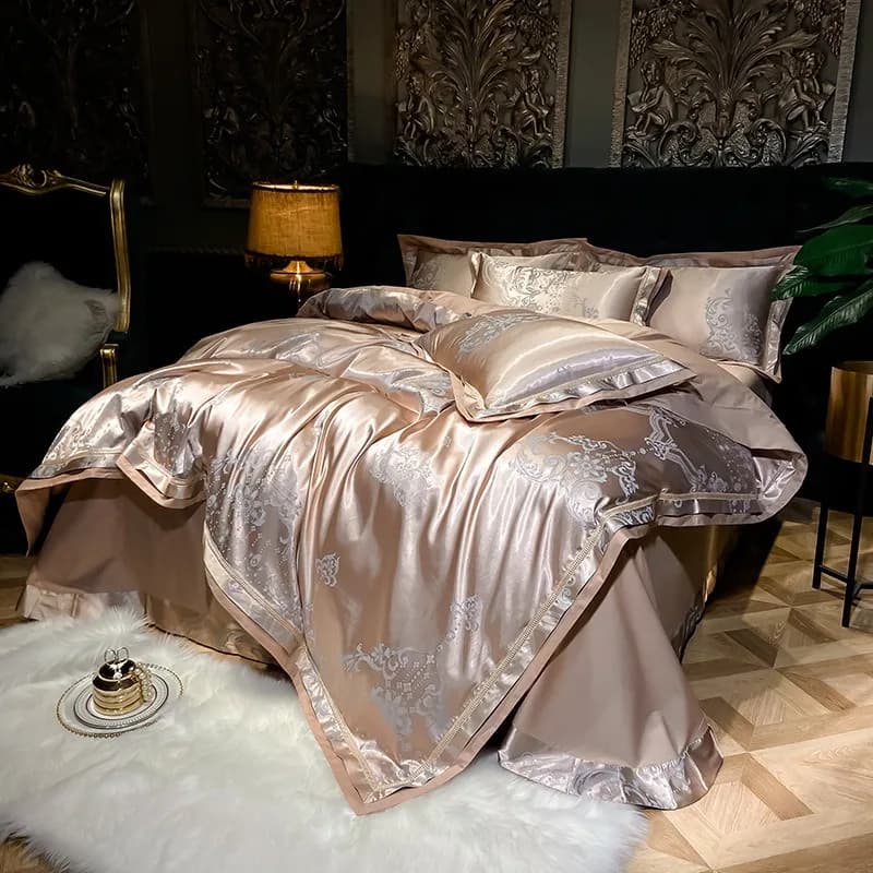 Set di Biancheria da Letto in Cotone di Lusso per Hotel, 4 Pezzi, Vendita all'Ingrosso
