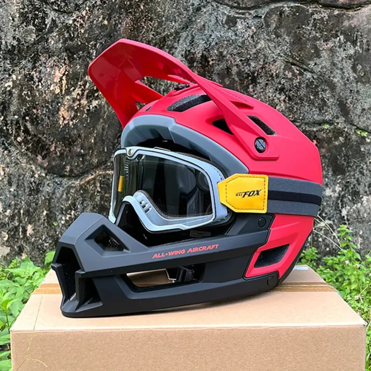 BATFOX Casco integrale Casco da mountain bike leggero Fuoristrada Dirt Jump BMX- Parchi Salta e strada Adulti capacetes de moto