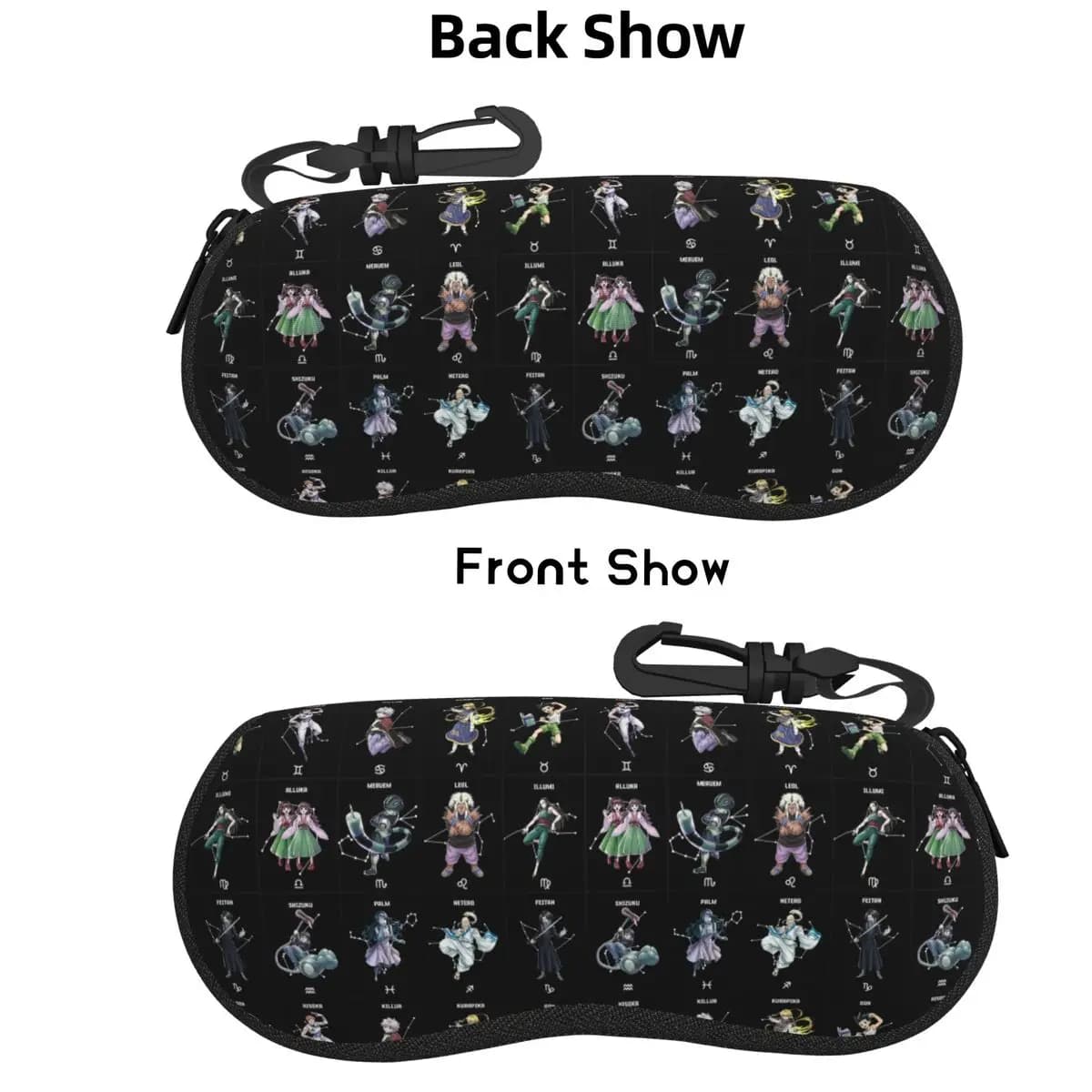 Custodia protettiva per occhiali Anime Hunter X Hunter Shell Scatola protettiva per occhiali da sole Donna Uomo Custodia morbida per occhiali