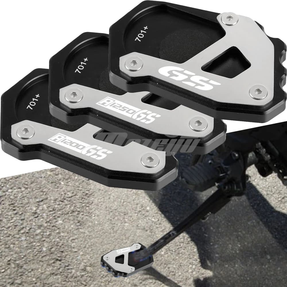 Moto Cavalletto Piede Cavalletto Laterale Estensione Piastra di Supporto Pad Per BMW R 1250 GS R1250 GS Adventure 2019 2020 2021 2022 2023