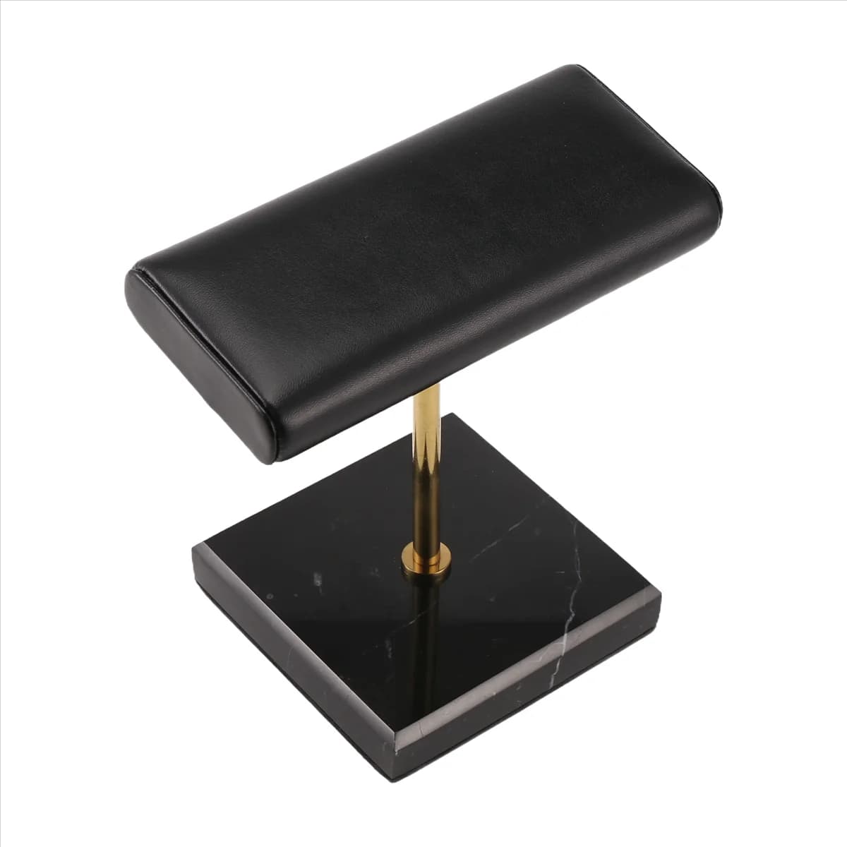 FZFZ Black marble base Watch stand Golden Metal Auction Display Puntelli Bracelet Elongated Jewellery Support for Positioning