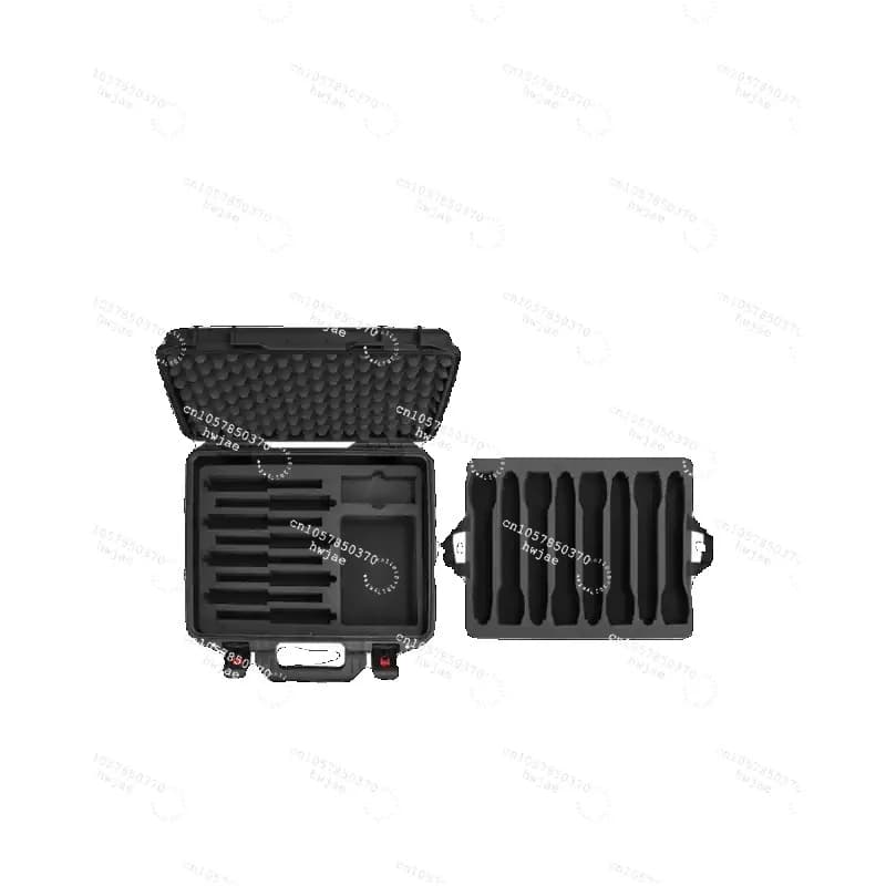 Valigetta porta microfoni in PP con doppio scomparto per 8 microfoni palmari + 8 tasche + scomparto per microfono auricolare, custodia per walkie-talkie