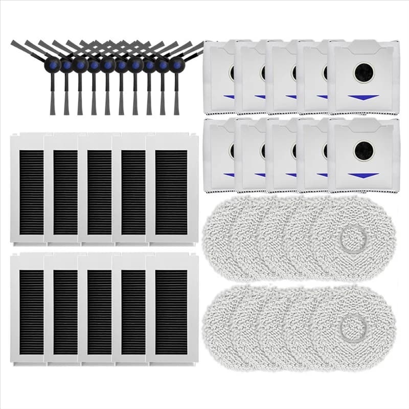 【A26P】For Ecovacs Debot N30 Omni / N30 Pro Omni Replacement Part Side Brush Hepa Filter Mop Dust Bag