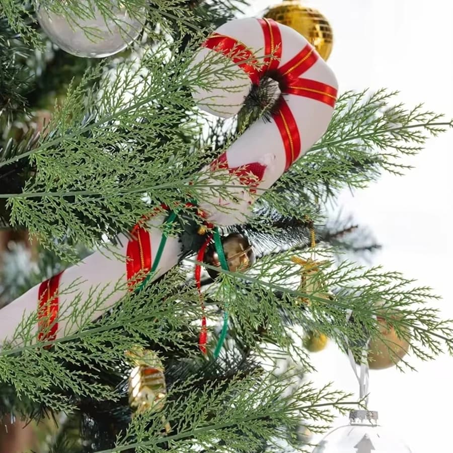 5/10Pcs Artificial Plant Plastic Pine Needle Green Festival Party Decor Home Room Yard Accessory Diy Christmas Tree Table Decor