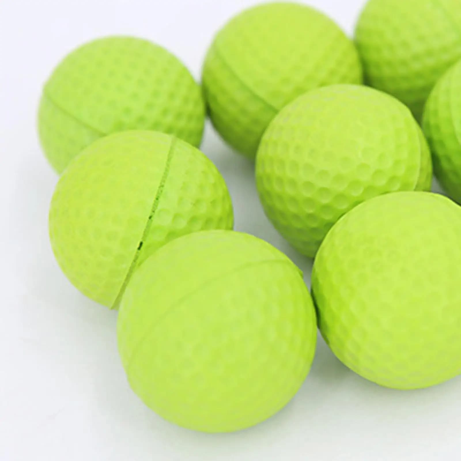 Floating Lightweight Foam Practice Golf Balls Green 24 Pieces for Kids Indoor Adults Training