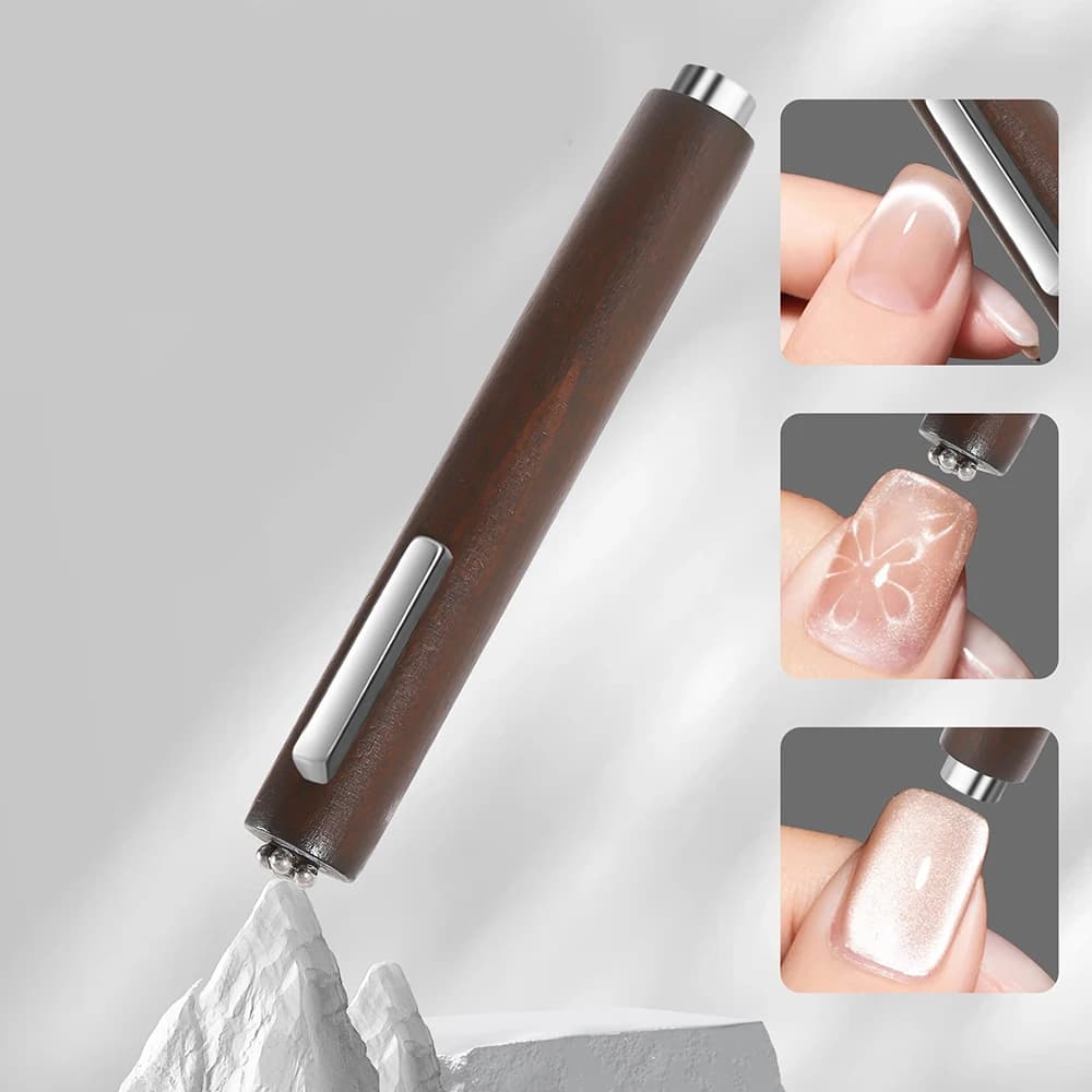 Grande Magnete 3-in-1 Effetto Occhio di Gatto — Strumento Cilindrico Extra Forte, Ispessito e Ingrandito per Nail Art con Super Forza Magnetica