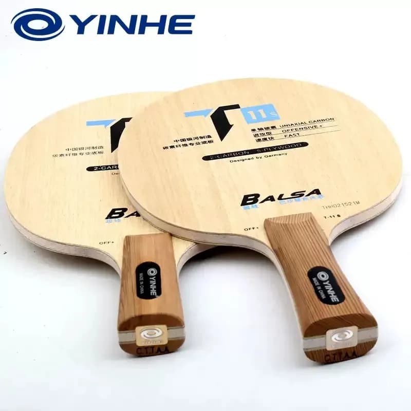 Racchetta da Ping Pong Yinhe T 11S, Leggera in Fibra di Carbonio con Design Originale Galaxy, per Sport