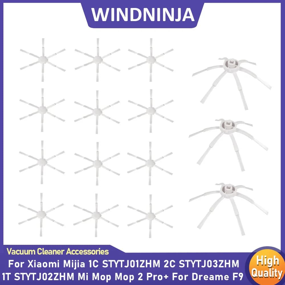 Side Brush Spare Parts For Xiaomi Mijia 1C 2C 1T STYTJ01ZHM STYTJ03ZHM Mop 2 Mop 2 Pro+ For Dreame F9 Robot Vacuum Replacement