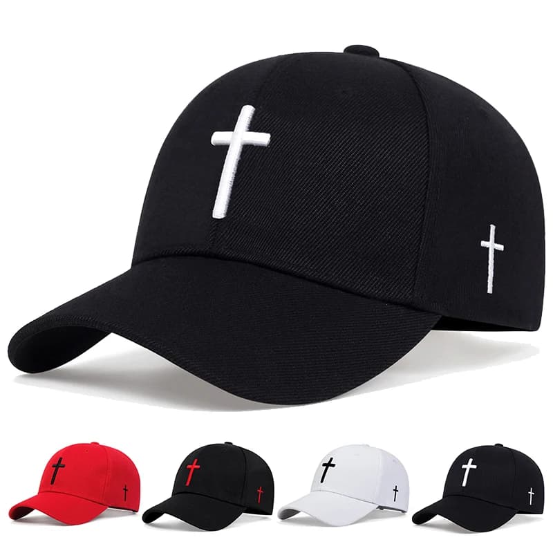 Cappello da baseball unisex con ricamo incrociato da 1 pezzo Cappello da esterno regolabile per protezione solare per il tempo libero Primavera Autunno Viaggio Turismo Vacanza al mare