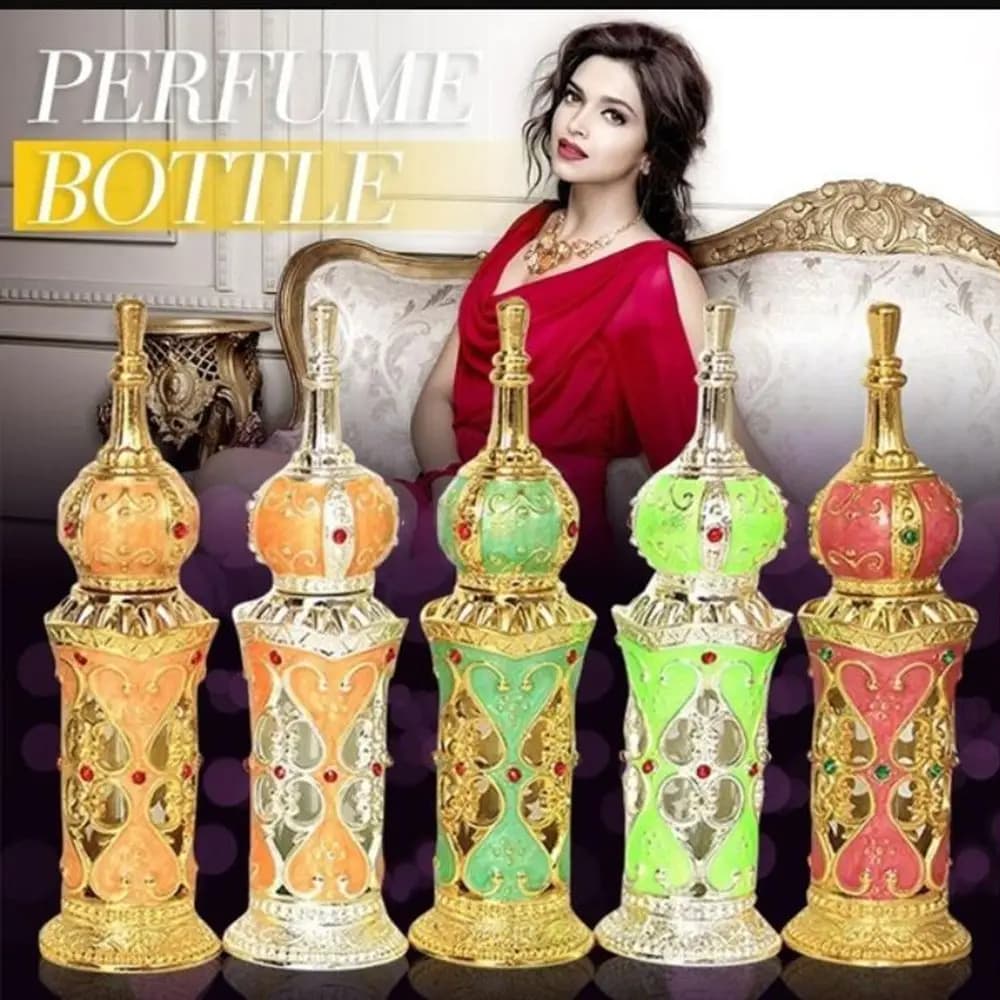 Middle East Style Dubai Style Decoration Gifts Cosmetic Container Essential Oil Bottles Bottles Refillable Bottles