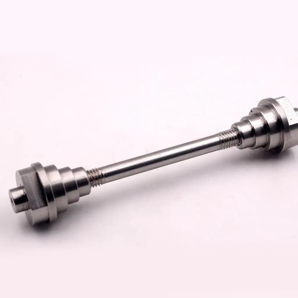 Universal Wheel Fixing Truing Stand Hub Thru Axle 304 Stainless Steel for Bicycle Wheel Centering Straightening Machine