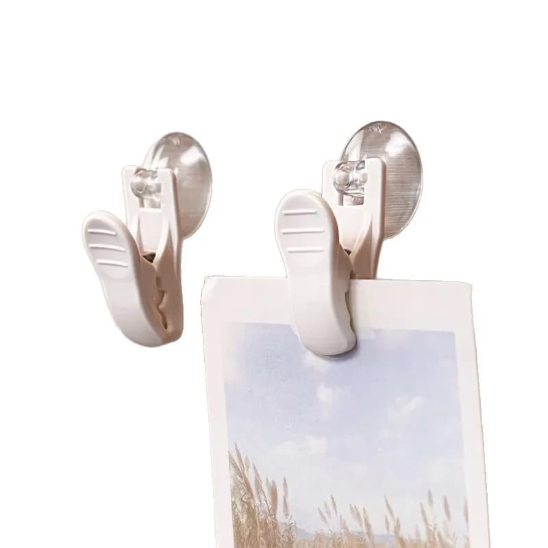 Clip per ganci a ventosa Etichetta per foto da parete Morsetto a ventosa per finestra Porta dell'ufficio Mall Negozio Clip per supporto per gancio per display con superficie liscia