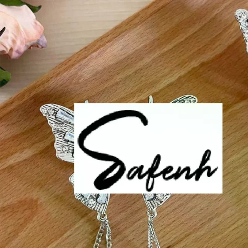Fermagli per capelli a forma di farfalla con strass brillanti per donne e ragazze, fermaglio vintage con catena lunga e nappa, nuovi accessori in stile cinese.