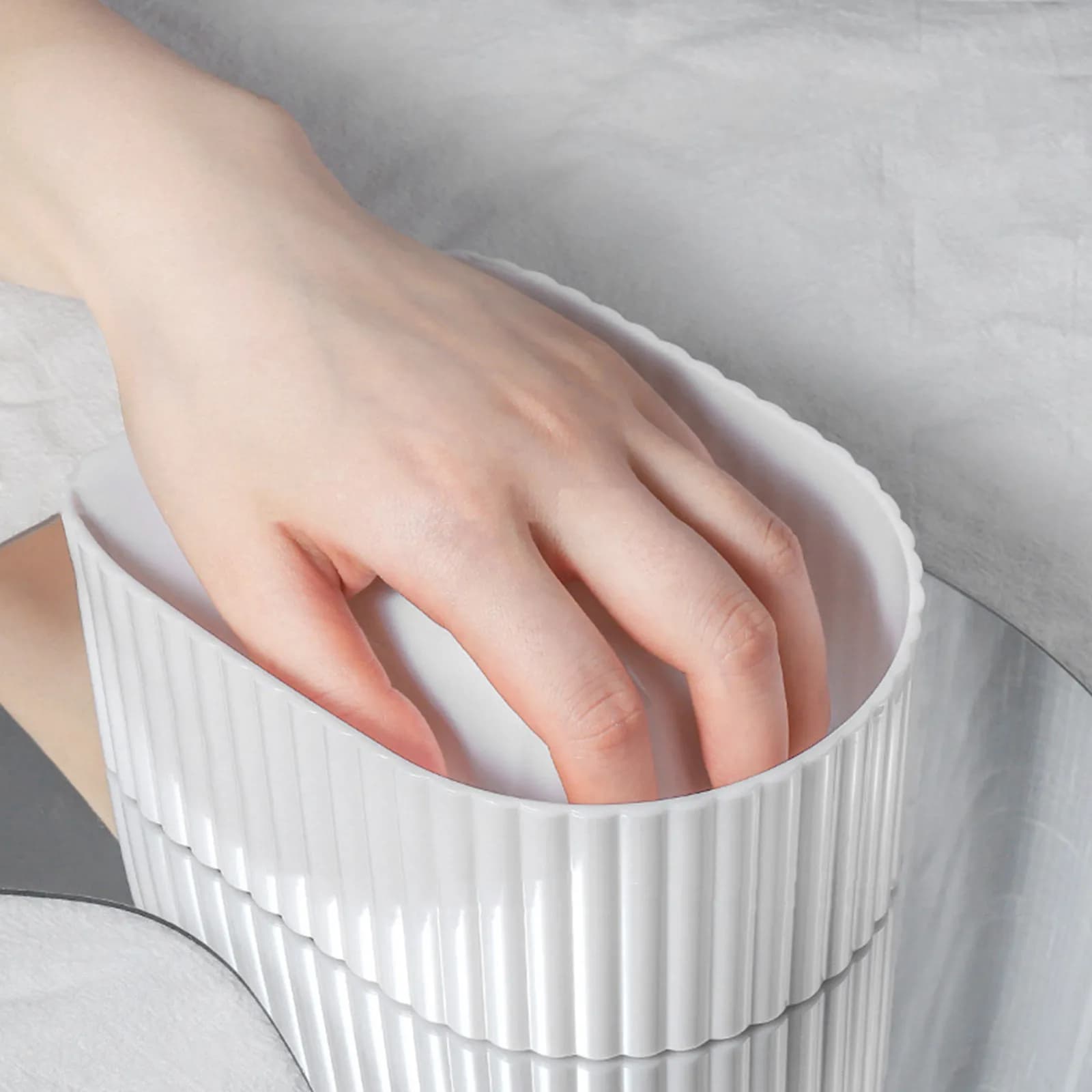 Ciotola per immersione unghie in acrilico, ciotola per manicure, strumento per rimozione smalto, trattamento mani, ciotole per immersione mani, accessori per manicure