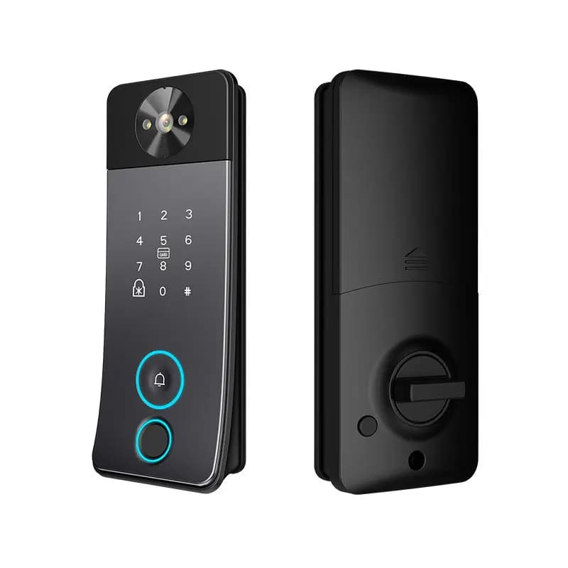 Blocco di acquisizione visivo Cat Eye per la casa Graffiti Wifi, blocco muto americano, blocco intelligente per impronte digitali con scheda magnetica con password remota
