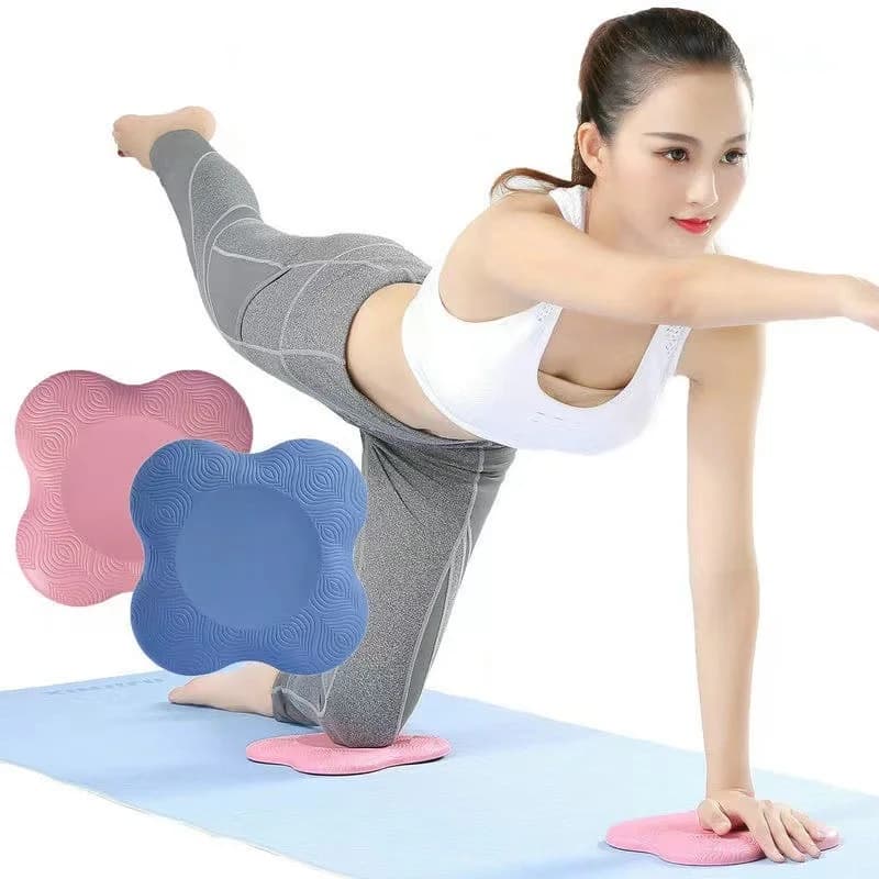 2pc Knee Pad Wrist Hand Protective Pad Soft TPE Foam Flat Support Pad Non-slip Yoga Mat Fitness Accessories