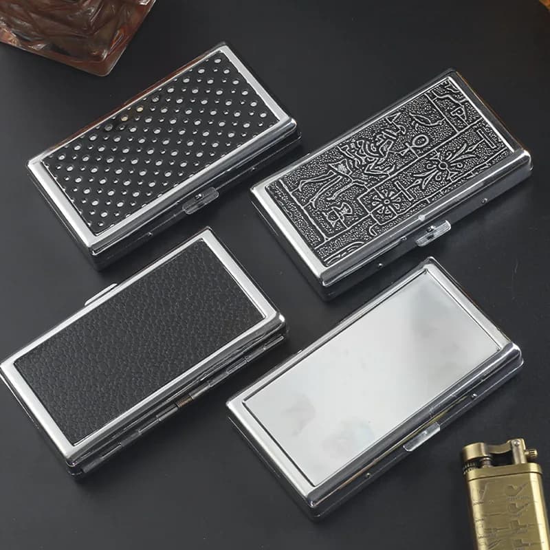 Medium Fine Creative Cigarette Bag Three Uses Portable Antipression Metal Cigarette Tool for Men's Smoking