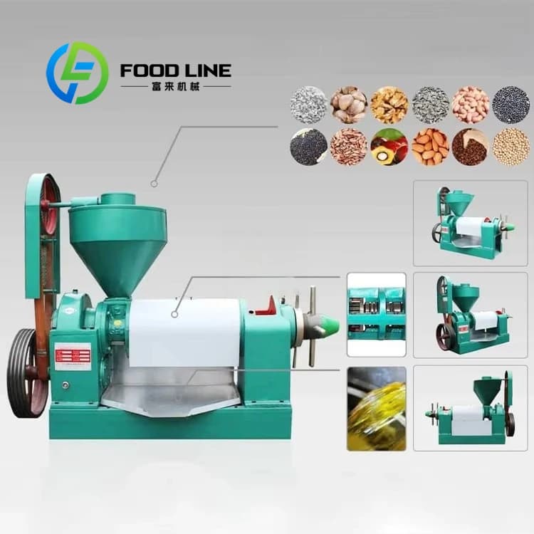 Screw oil pressing suitable for peanuts Sunflower seeds Sesame nuts