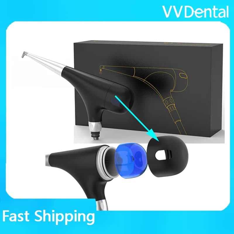 VVDental Air Polisher per Igiene Orale, Sbiancamento Denti, Spray al Bicarbonato, Unità Prophy a Getto d'Aria per Odontoiatria, Sabbiatrice