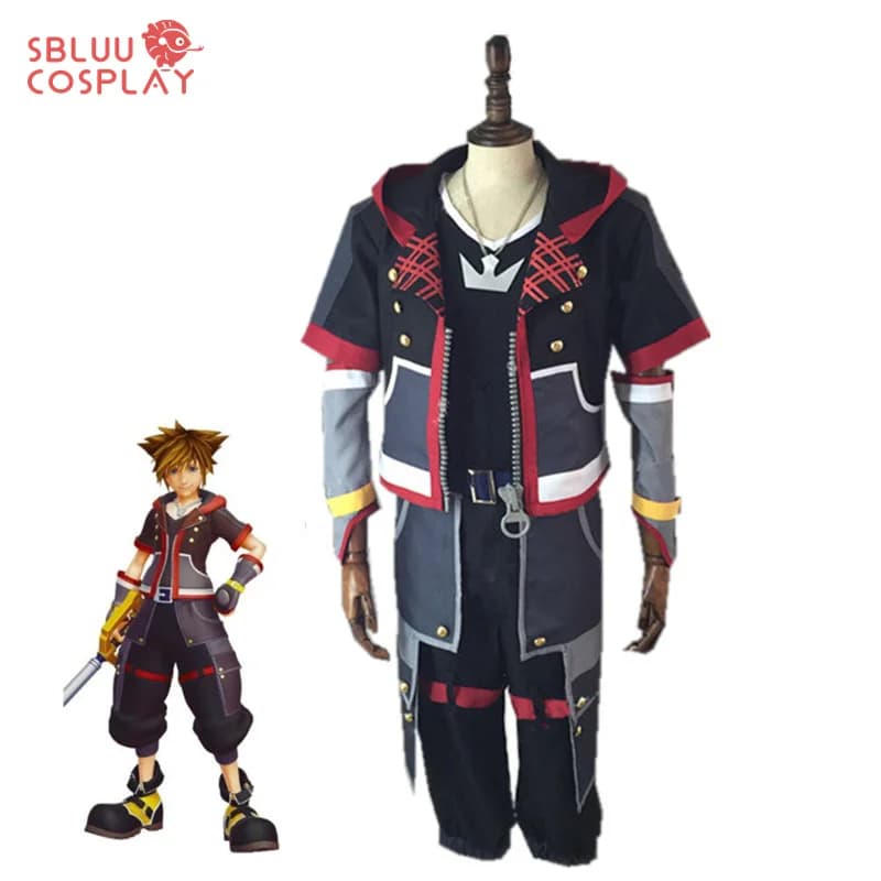 SBluuCosplay Kingdom Hearts Sora Costume Cosplay realizzato su misura