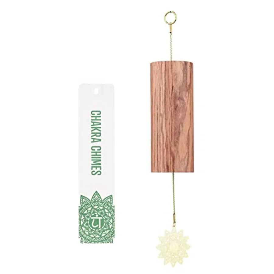 Chakra Chimes Natural Bamboo Wind Chimes Meditation Chord Windchime Wind Bell for Home Decoration Zen Mindfulness Chakra