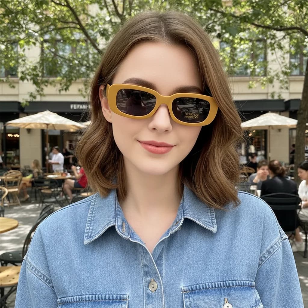 Fashion UV 400 Protection Girls Boys Sun Glasses Rectangle Eyewear Children Sunglasses