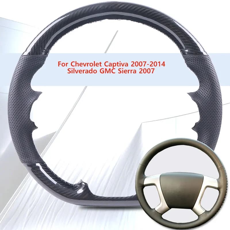 Carbon Fiber DIY Car Cover for Chevrolet Captiva 2007-2014 Silverado GMC Sierra 2007 Luxury Flyer Grip