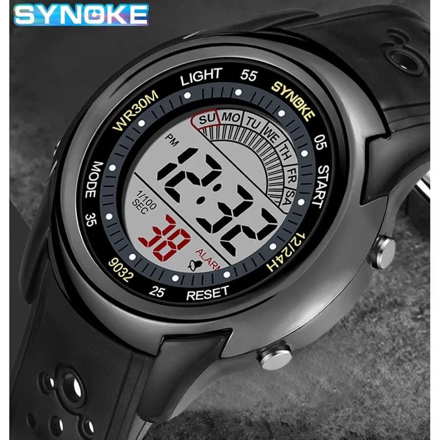 Orologio elettronico SYNOKE per orologio sportivo da uomo multifunzione sportivo impermeabile luminoso LED orologio digitale ragazzo studente moda