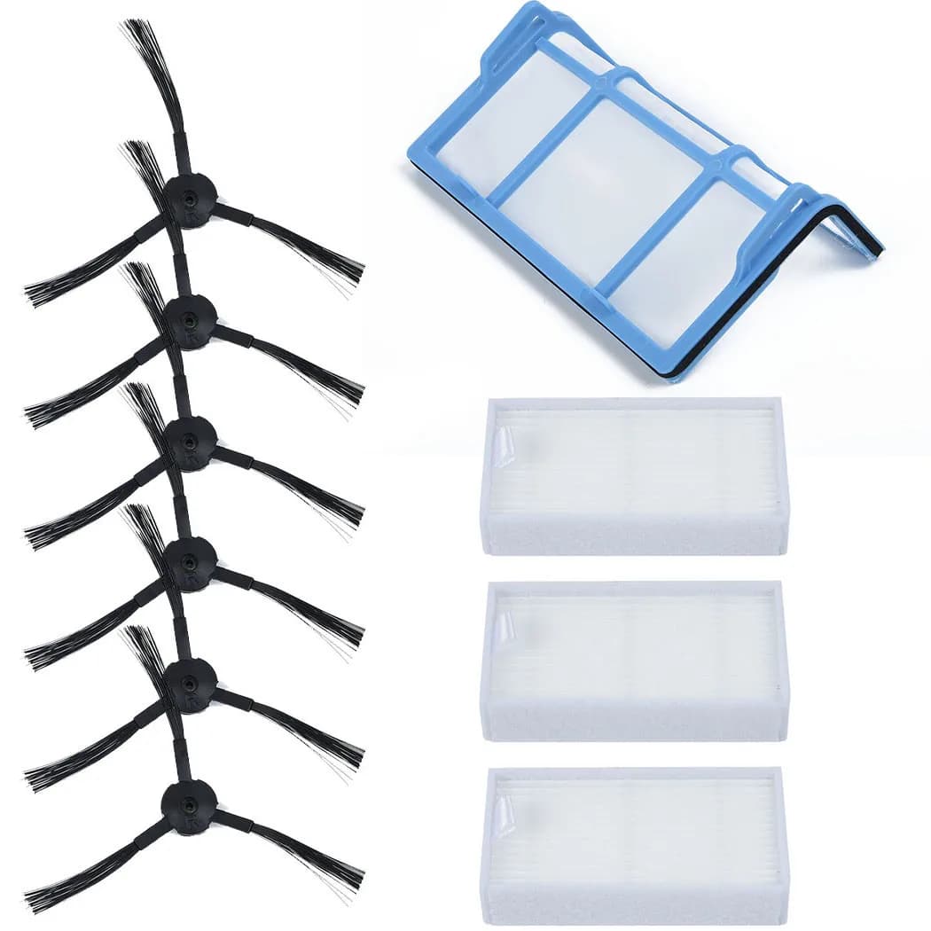 Kit di accessori per aspirapolvere per ILIFE ZACO V3 V3s V5 V5s V5s Pro filtro spazzola laterale prefiltro Mesh