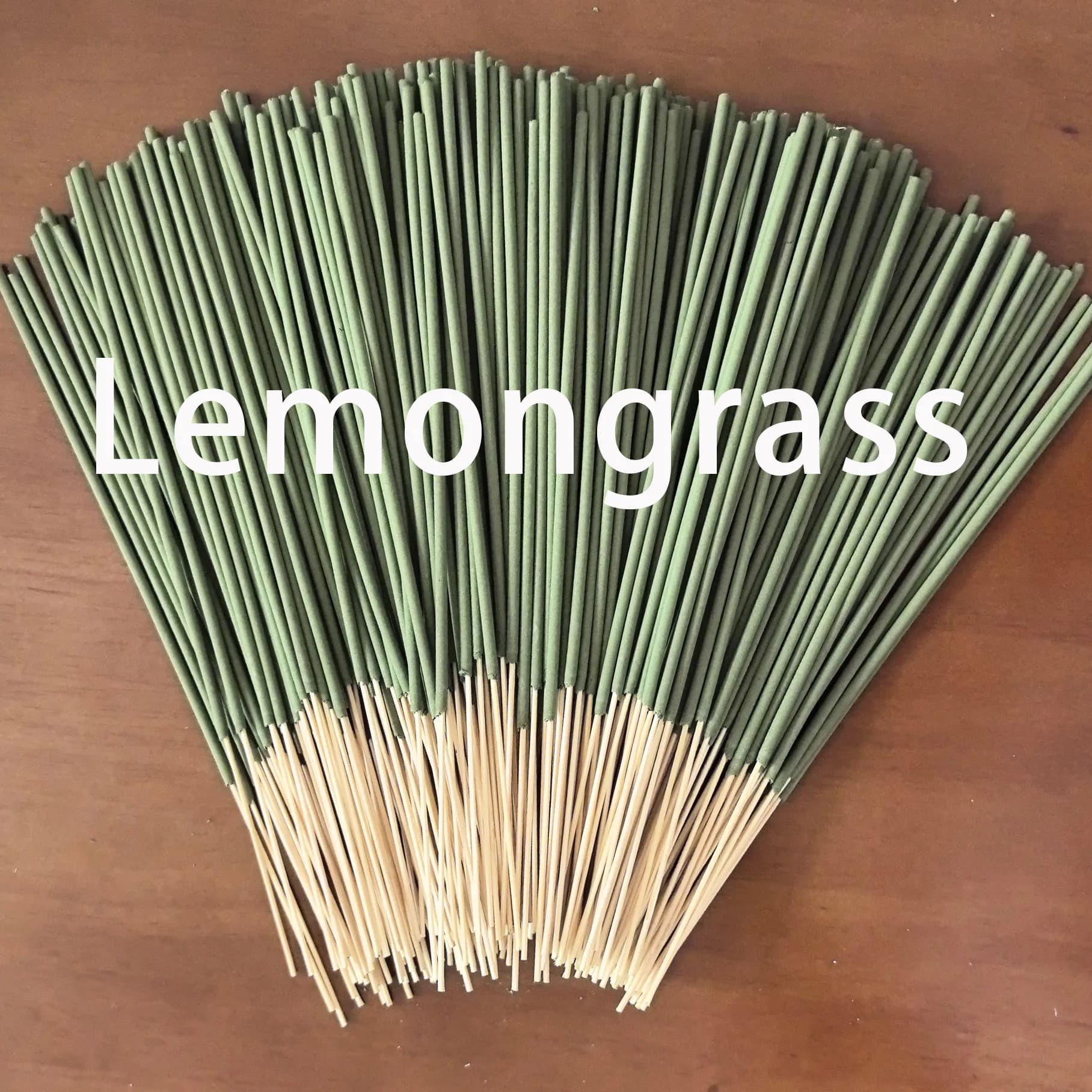 8.7-Inch Green Citronella Incense Sticks, Unique Lemongrass Scent, Popular Color, Suitable for Home Life, Long-Lasting Fragrance
