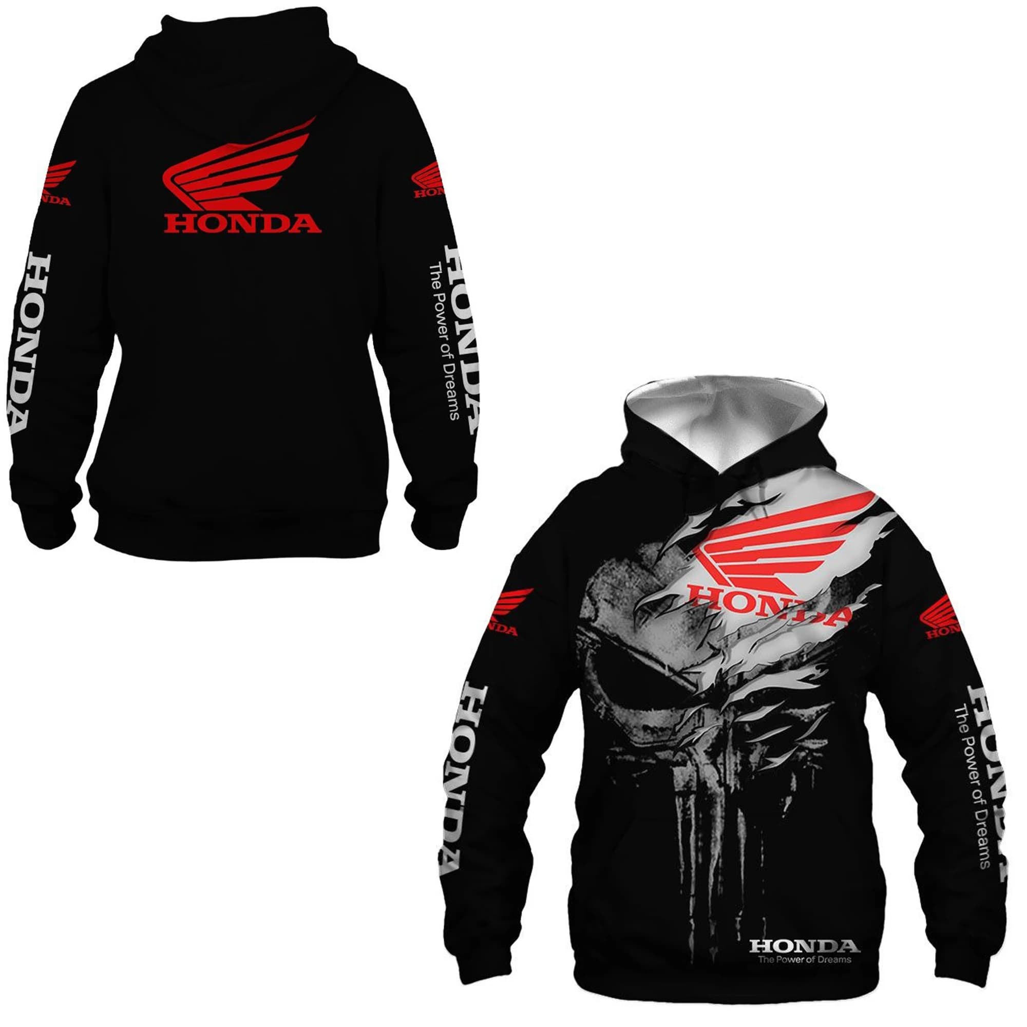 Felpa con cappuccio Honda Racing Moda Stampa 3D Felpa con cappuccio da uomo di moda Sport all'aria aperta Felpa con cappuccio per il tempo libero Felpa con cappuccio da moto Honda