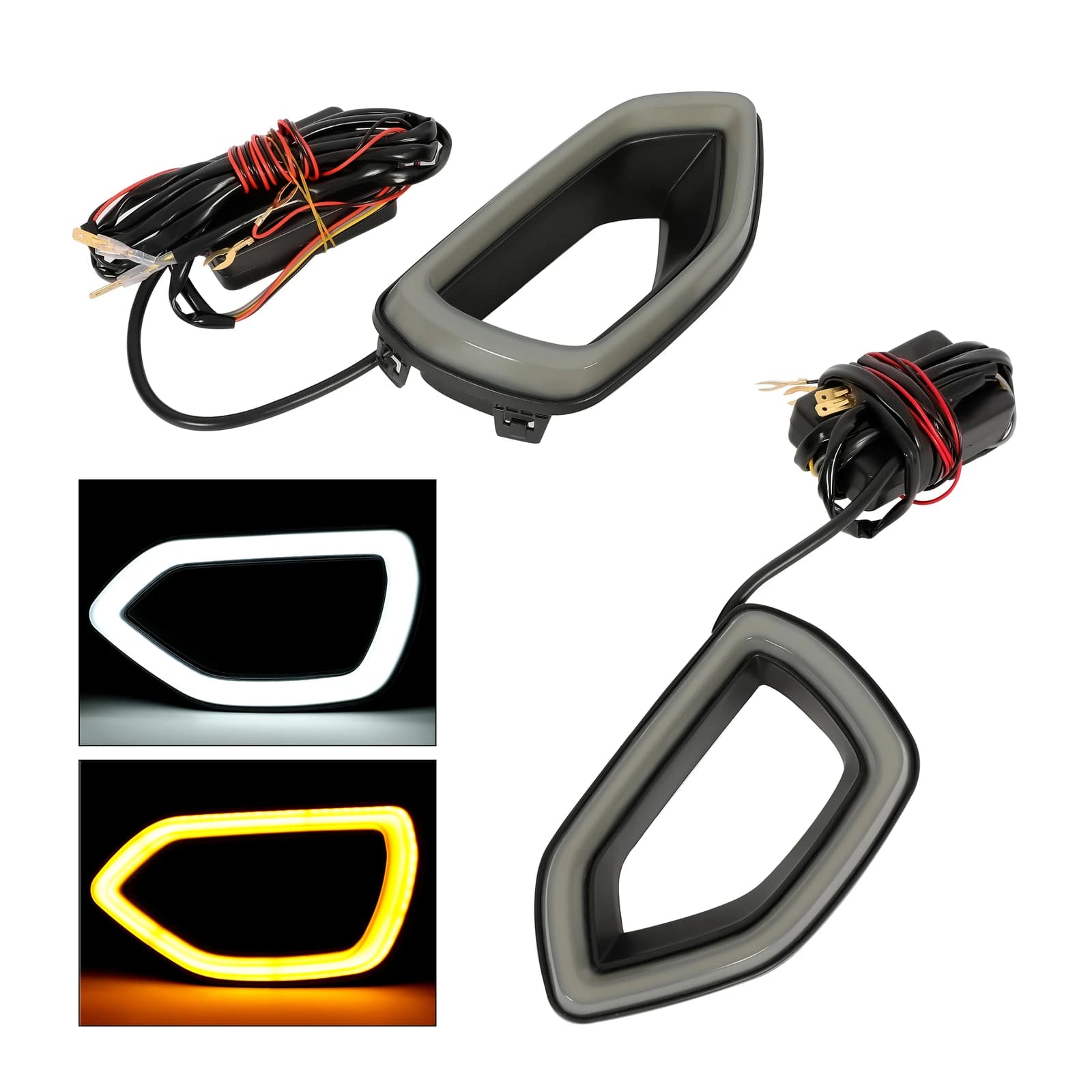Switchback LED DRL Grill Light Set For Dodge Charger SRT R/T Scat Pack 2015-2019