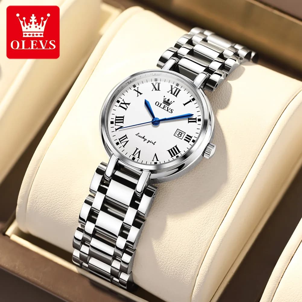 OLEVS Orologio al quarzo da donna elegante Orologio da donna di moda di marca di lusso Orologio da polso Orologio femminile casual Relogio Feminino impermeabile