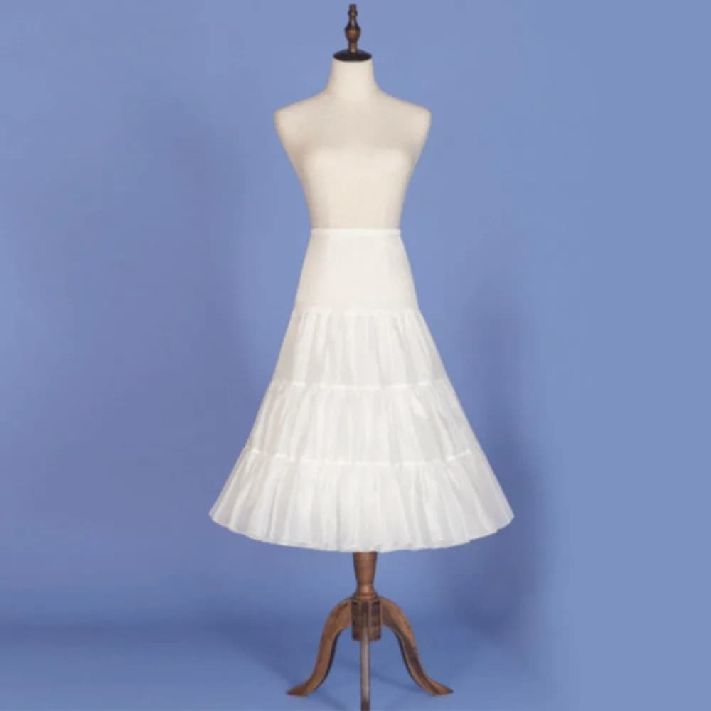 Gonna gonfia Lolita Vita regolabile Due strati Morbido tulle Senza gonna ossea Accessorio per abito da sposa sottoveste