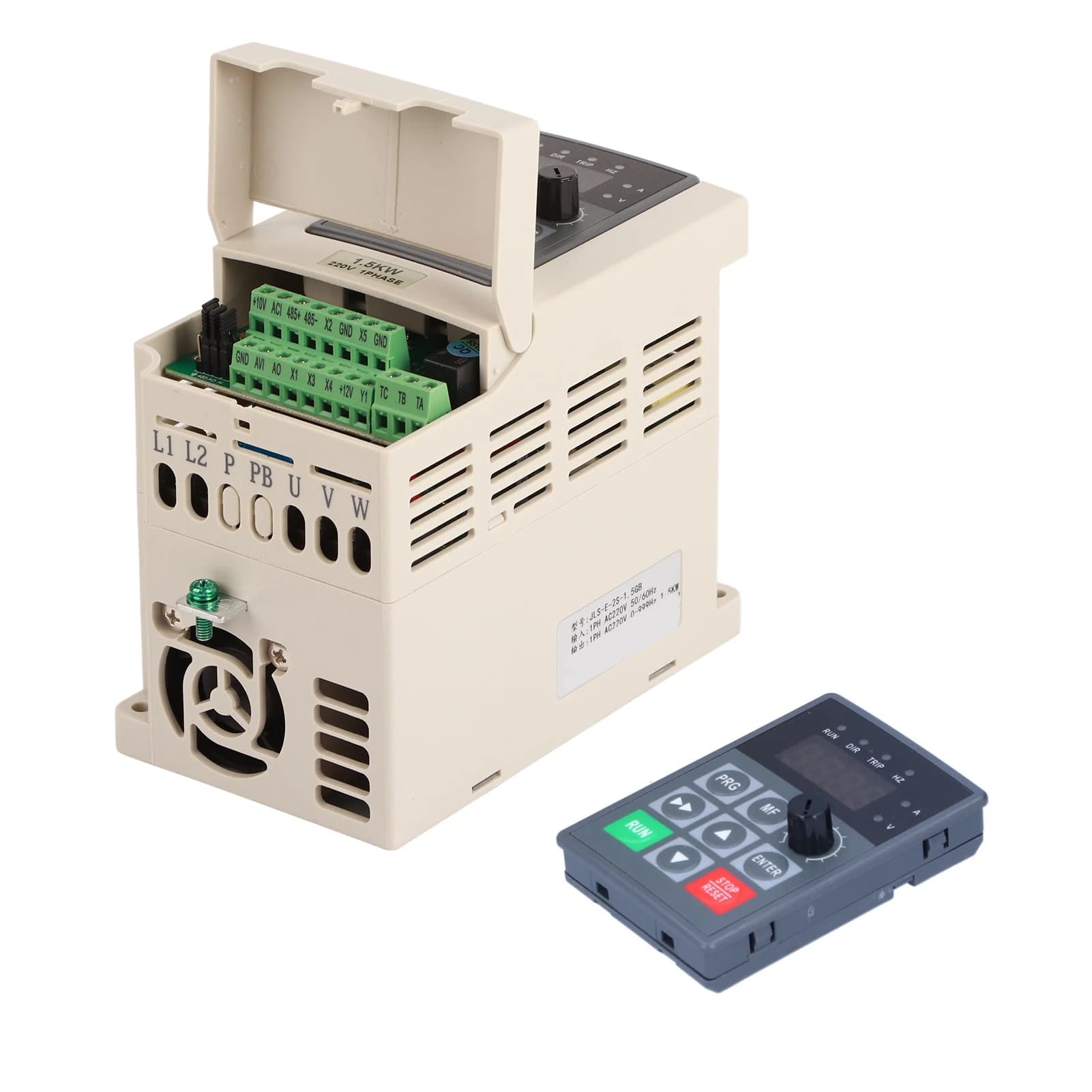 Convertitore di frequenza Convertitore di frequenza Azionamento a frequenza variabile Ingresso monofase Uscita con controllo PAM 220 V JLS‐E‐2S VFD