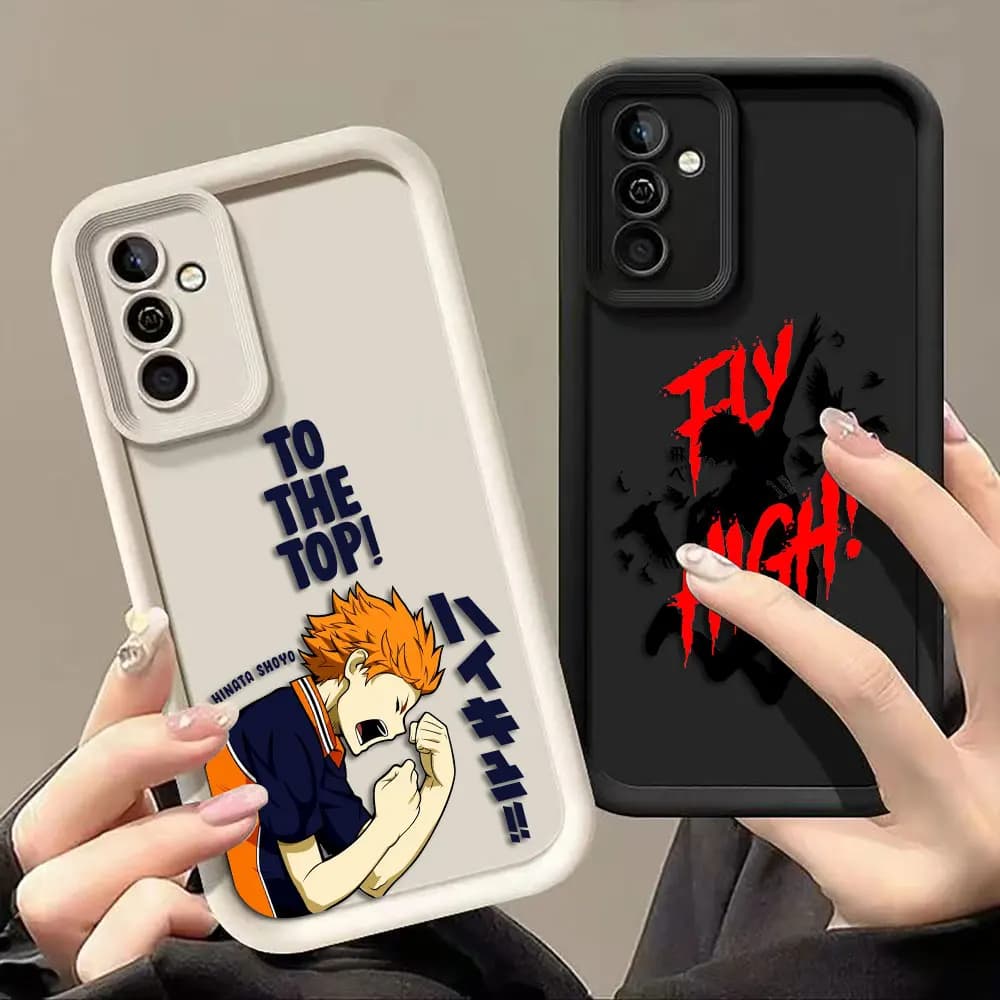 Haikyuu High School Volleyball Phone Case For Samsung A07 A30 A50 A70 A03S A04E A05S A06 A11 M34 M51 M54 NOTE 20 Coverage