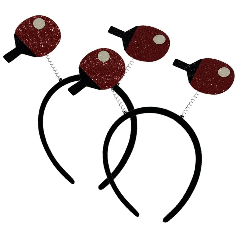 2 Pezzi Eleganti Fasce per Capelli da Tennis da Tavolo, Accessori Sportivi per Feste, Cerchietti Creativi Comodi Antiscivolo