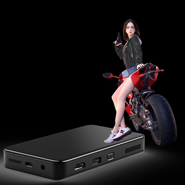 Mini proiettore tascabile S90 4K Dlp con Android Full HD WIFI Bluetooth Ios USB per home theater