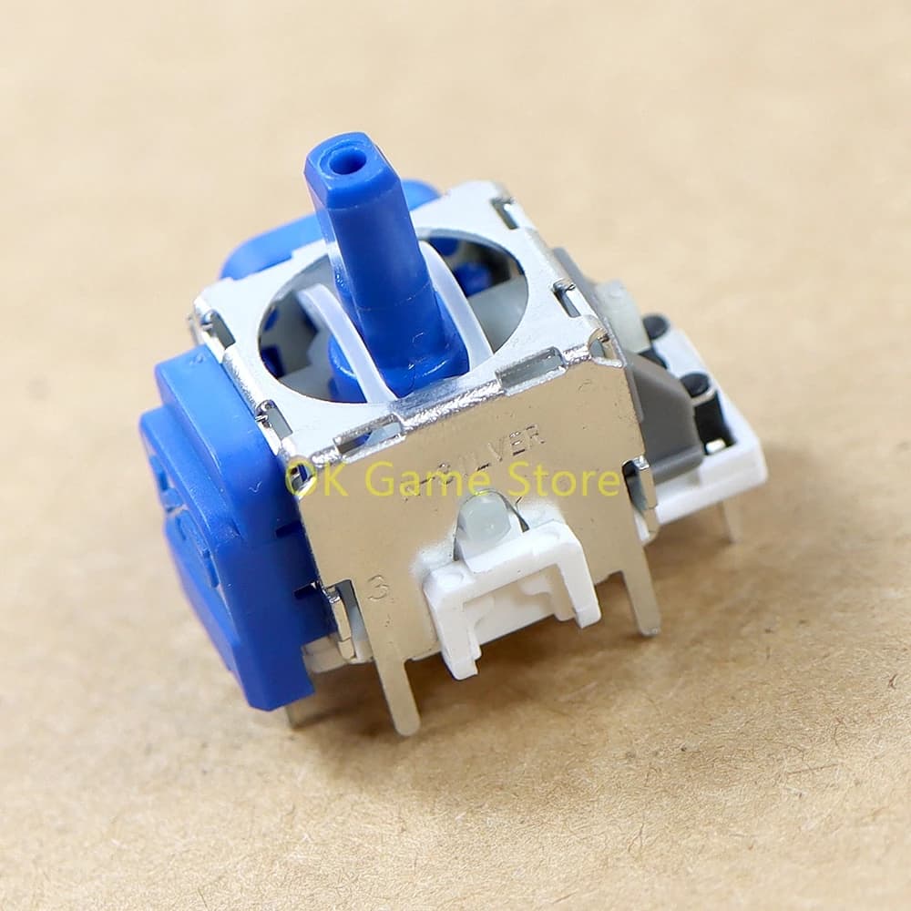 1PC TMR Blue 3D Joystick For PS4/ PS5/ XBOX /Switch ProTunnel Magnetoresistance TMR Joystick Carbon Film Joystick Repair Parts